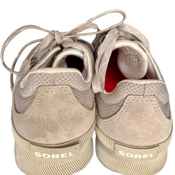 Sorel Out 'N About III Plus Lace Up Sneaker — Waterproof Suede - Dove - 10 - Picture 5 of 10